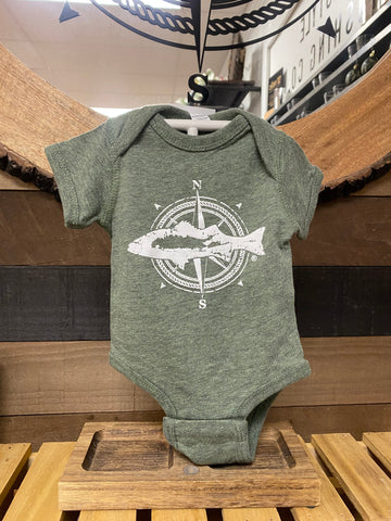 LFC Bass Baby Bodysuit -Army Green