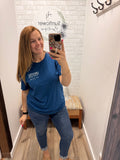 Lifestyle Fishing Co LI Bass Tee- Blue