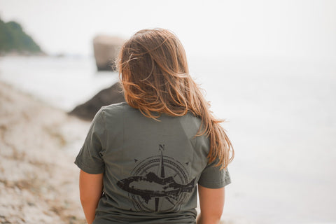 Lifestyle Fishing Co LI Bass Tee Army